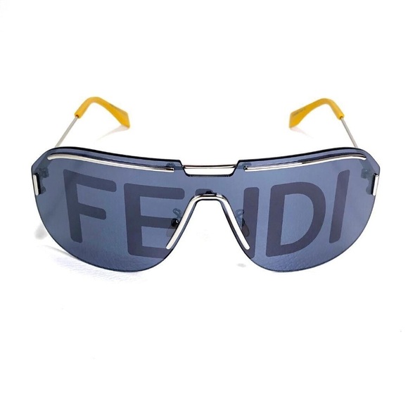 Fendi Gray Shield Sunglasses